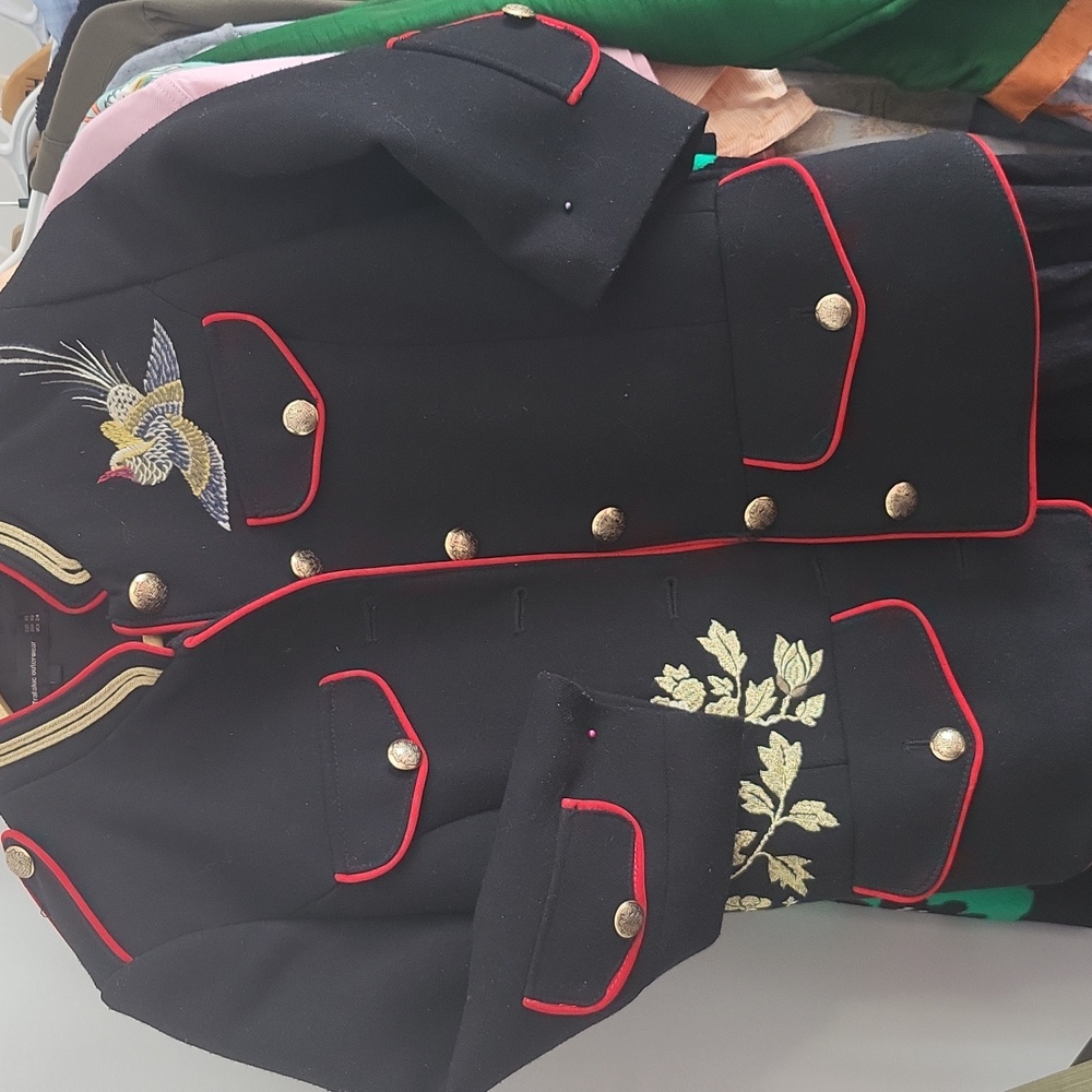 Zara Military  style embroidered